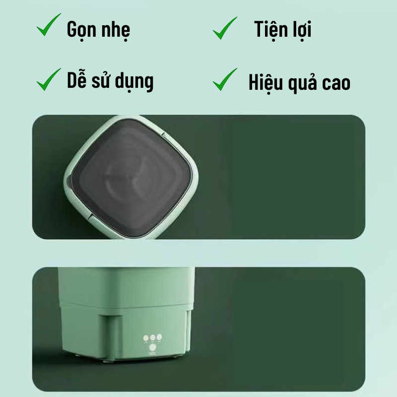 Máy Giặt Mini Máy Giặt Tự Động Hiện Đại Công Nghệ Đèn Led Akio