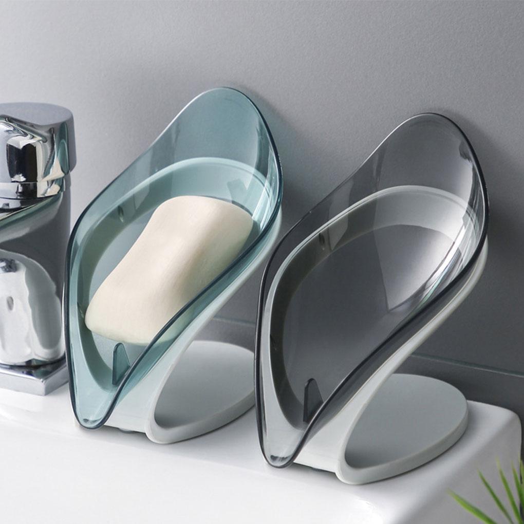 Giá Đỡ Bọt Biển Rửa Chén / Xà Phòng Hình Chiếc Lá Tiện Dụng Cho