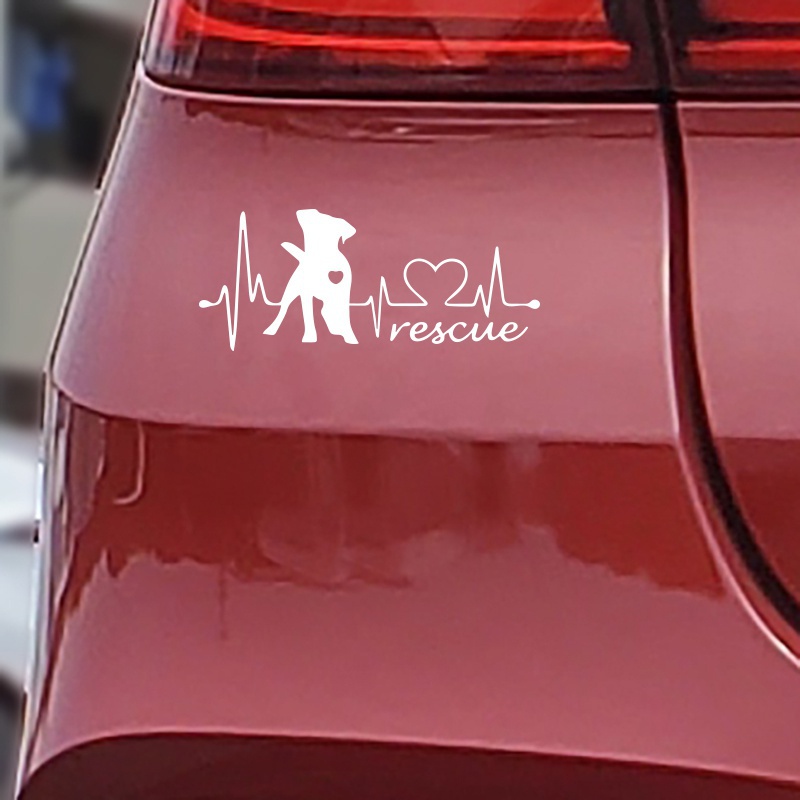 Miếng Dán Trang Trí Xe Hơi Họa Tiết Chân Chó Độc Đáo Bằng Vinyl Phản Quang Mới