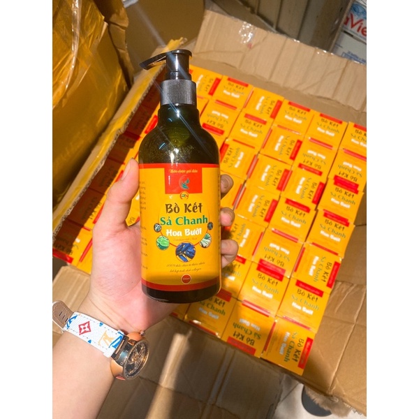 Dầu Gội Bồ Kết Xả Chanh Hoa Bưởi 300ml