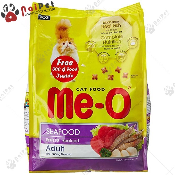 Thức Ăn Hạt Khô Cho Mèo Me-O Thái Lan 400g