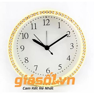 Đồng hồ báo thức King Time đính đá - US003