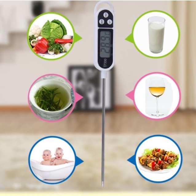Nhiệt kế đo nhiệt độ nước, sữa, dầu ăn Chính hãng Emmakids