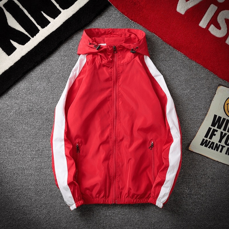 Áo khoác dù 2 lớp tay phối sọc cực đẹp hotrend dành cho các bạn trẻ MIDU FASHION