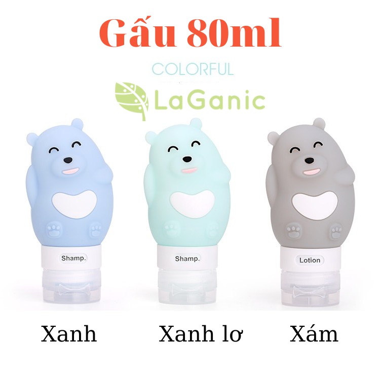 Lọ chiết mỹ phẩm du lịch Silicon [Cartoon Edition]