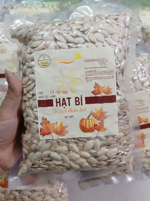 500g Hạt bí rang tay to mẩy