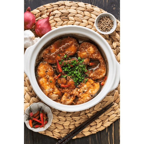 1kg Cá Basa Cắt Khúc dùng Chiên Kho siêu ngon - Đóng túi hút chân không - 4Muafood - Thực phẩm 4 Mùa