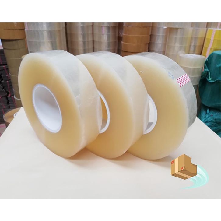 Combo 2 - 5 Cuộn Băng Keo Trong1Kg Lõi Mỏng, Siêu Dính
