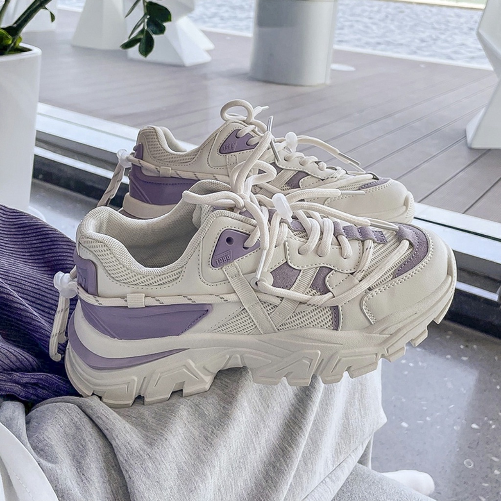Giày sneaker nữ UT22 cao cấp - Giày thể thao nữ ulzzang độn đế dễ thương 2022