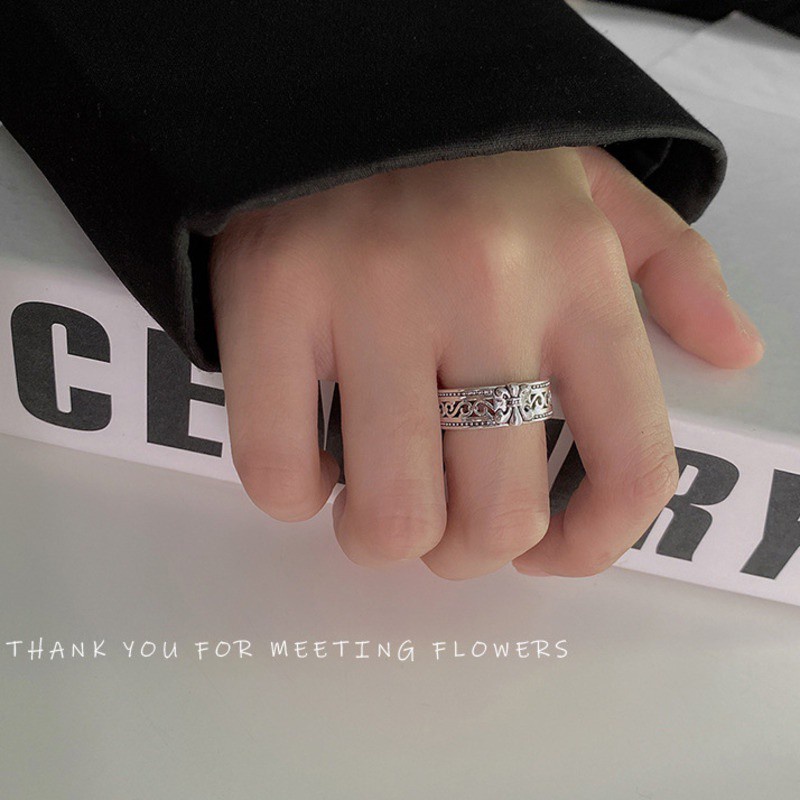 Nhẫn Hở Hình Hoa Xinh Xắn Thời Trang  191113Nhẫn Thời Trang Đơn Giản Dễ Phối Đồ Dành Cho Cặp Đôi