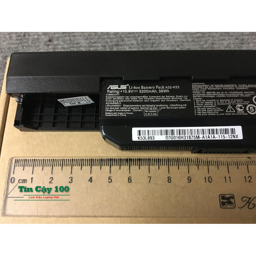 Pin laptop Asus K43E Zin, K43S, K43SV, K43SD  Zin-Chính hãng