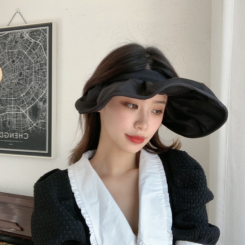 Mũ Chống Nắng Mùa Hè Kiểu Vỏ Sò Màu Tương Phản Phong Cách Hàn Quốc Cho Nữ