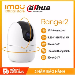 Camera IP WIFI IMOU RANGER2 A22EP, FULL HD 1080P - Chuẩn nén H.265 - Hỗ trợ thẻ nhớ lên đến 256GB