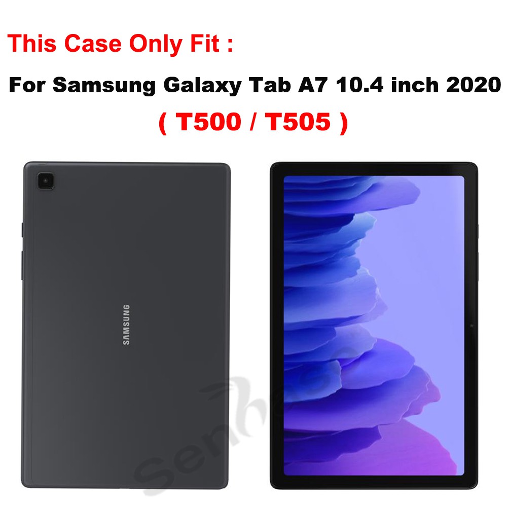 Ốp Máy Tính Bảng Silicon + Pc 2 Trong 1 Có Dây Đeo Vai Cho Samsung Galaxy Tab A7 10.4 Inch 2020 Sm-T500 Sm-T505