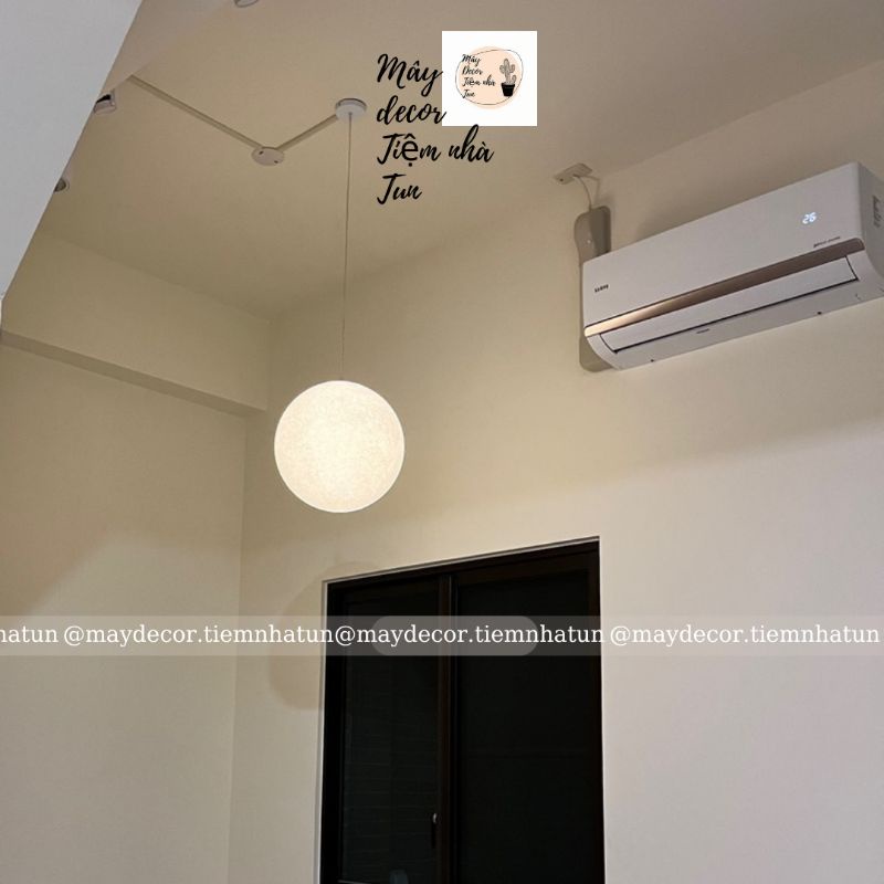 Đèn thả trần Mặt trăng thiết kế độc đáo, độ truyền ánh sáng cao, phân bố ánh sáng đồng đều, bảo vệ mắt
