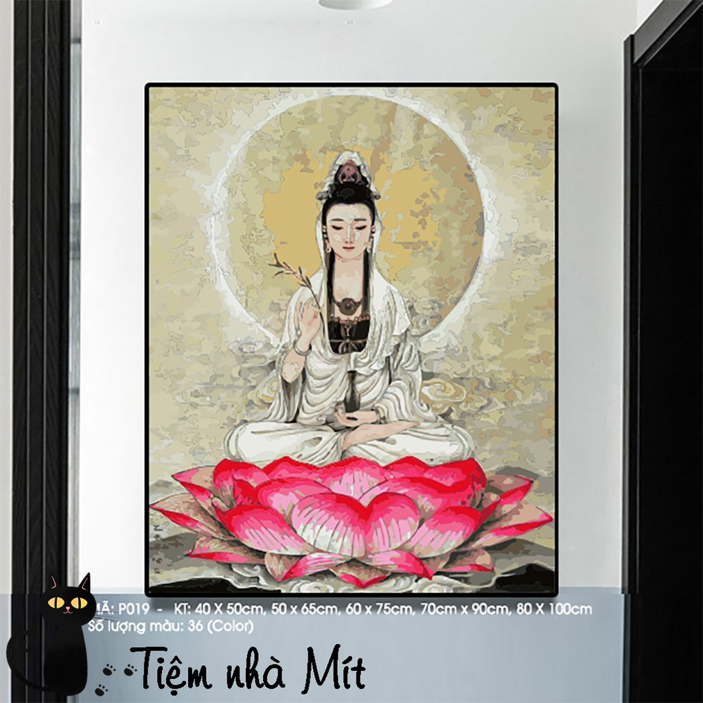 Tranh Sơn Dầu Số Hóa Tự Tô Màu Tiệm Nhà Mít Chủ Đề Phật Giáo Các Mẫu Đẹp Nhất, Căng Khung Sẵn Kèm Sơn Bóng | BigBuy360 - bigbuy360.vn