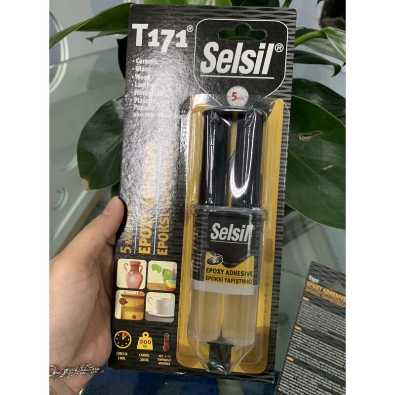 Keo Epoxy đa dụng dán mọi bề mặt Selsil T171 Mul 5 phút khô 24ml