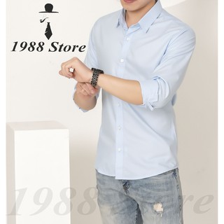 Áo sơ mi nam dài tay SD-02 (Màu xanh nhạt)