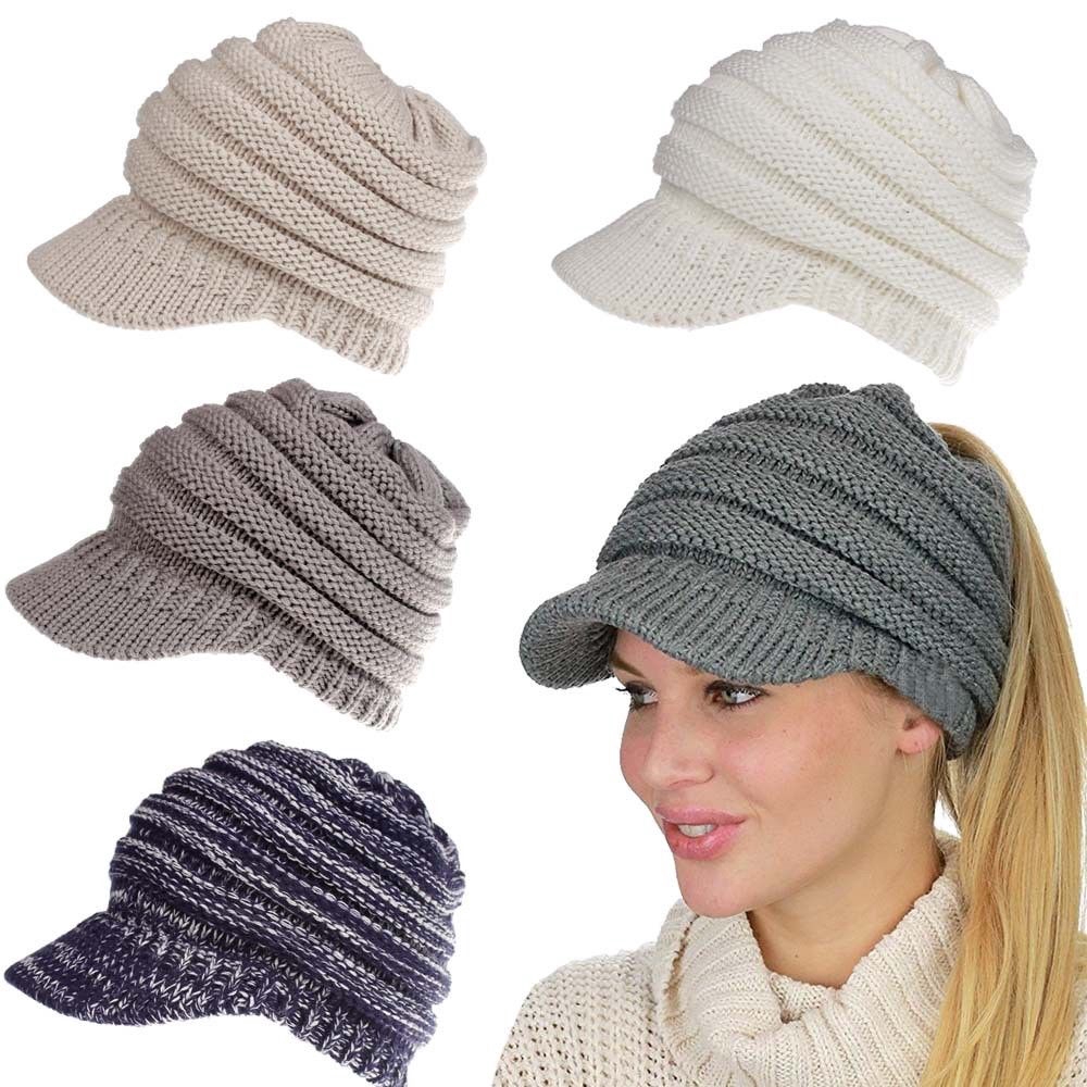 Mũ len giữ ấm kiểu Beanie thời trang có vành nhiều màu sắc đầy cá tính