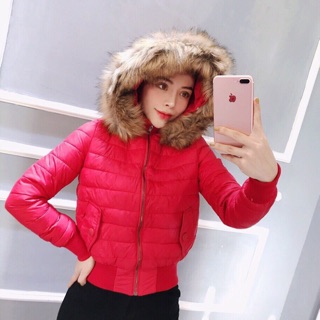 Áo phao nữ ôm, bo gấu rất teen nuôn ạ