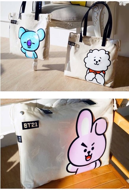 Order- Túi nhựa trong lót vải BT21