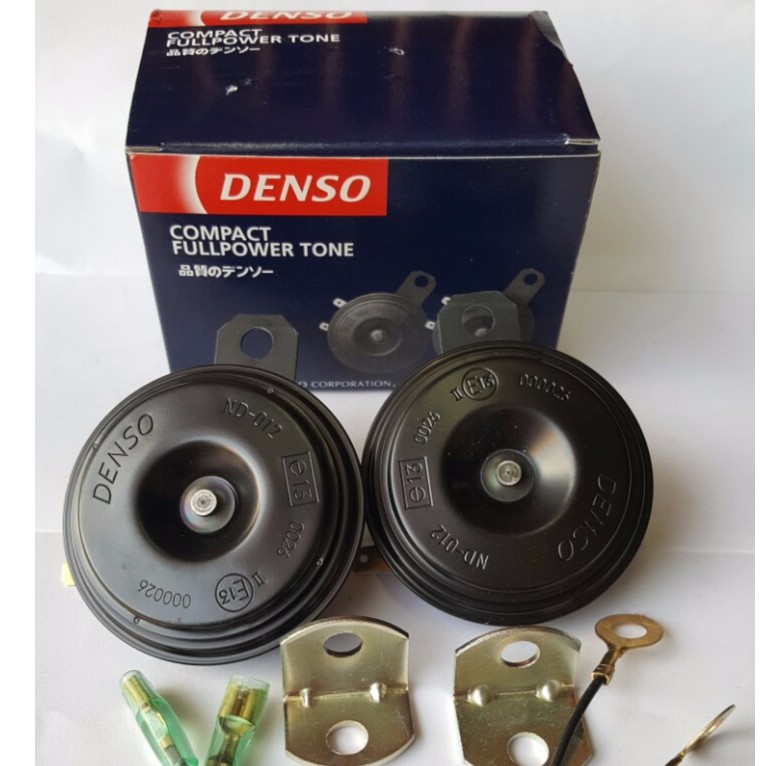 Còi Đĩa Denso 12V - Công nghệ Nhật bản, xuất sứ Indonexia (Tặng kèm rắc bát còi)