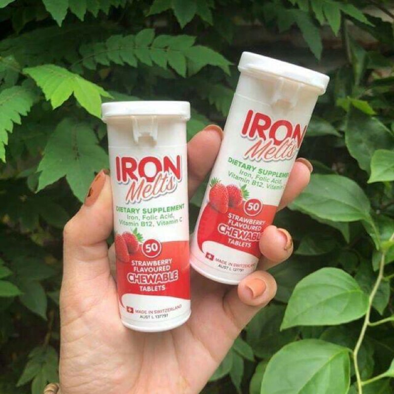 Kẹo ngậm bổ sung sắt Iron Melts