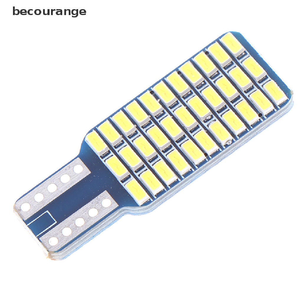 Bóng Đèn LED Canbus T10 3014 W5W 33 SMD Ánh Sáng Trắng Cho Cửa Xe Hơi