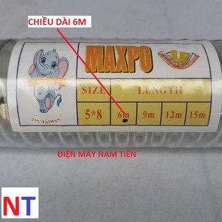 Dây xoắn dẫn khí nén 6m,9m,12m Cam-Trắng đẹp