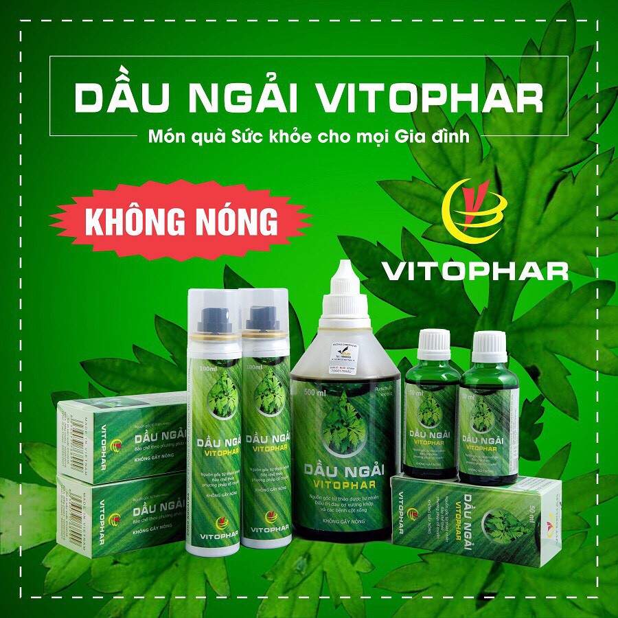 Tinh Dầu Ngải VICTOPHAR Hết Đau Nhức Xương Khớp, Căng Cơ, Bong Gân, Đau Mỏi Vai, Gáy, Xoa Bóp Bấm Huyệt ( Dạng Xoa 50ml)