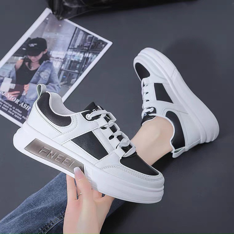 Giày sneaker Unisex kiểu dáng thể thao đế độn 3,5cm Giay Giay06