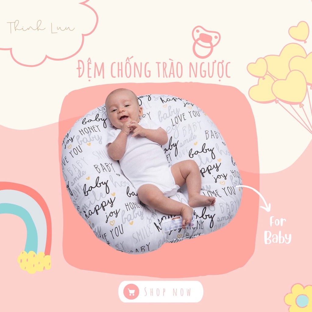 Gối chống trào ngược cho bé xuất Hàn Quốc cao cấp, đệm cho bé nằm chống trào ngược