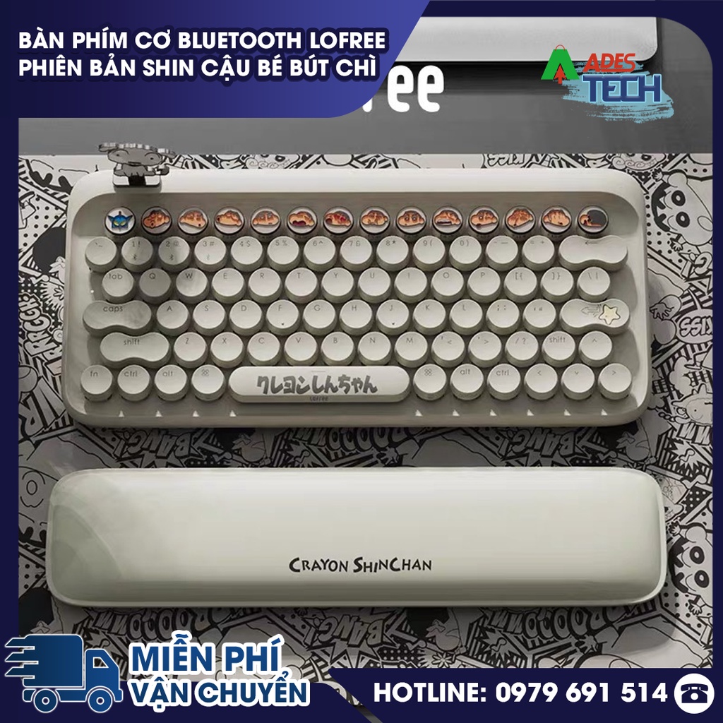 Bàn phím cơ Bluetooth Lofree phiên bản Shin cậu bé bút chì - Bảo Hành 12 Tháng