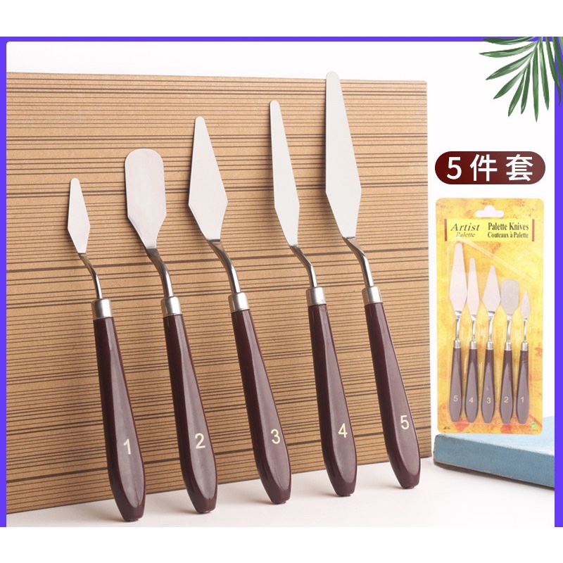 Bay vẽ ARTIST - Bộ bay 5 cây pha,trộn màu loại tốt