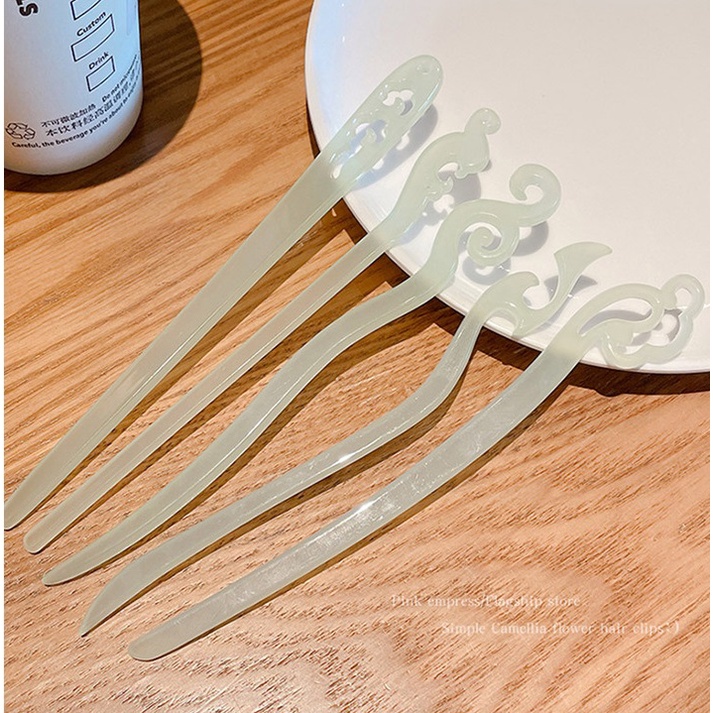 Trâm Cài Tóc Cổ Trang Trong Suốt Phong Cách Trung Hoa YOS