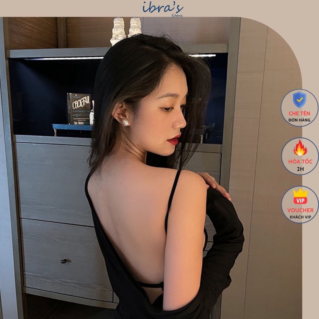 Áo Bra Ren IBRA'S STORE Áo Ngực Bralette Hở Lưng Sexy Không Gọng có Mút Đệm Lót mỏng mềm mại gợi cảm Quyến rũ iBra A23