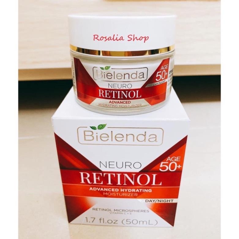 Kem dưỡng da ngày đêm Bielenda Neuro Retinol 50+ chống nhăn, nâng cơ mặt, trẻ hóa da 50ml.