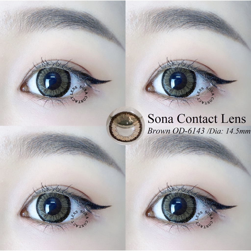 Lens Brown OD-6143 (kính áp tròng Sona Hàn Quốc)