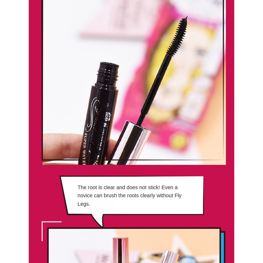 Mascara Kiss me Chống Nước Chống Dị Ứng Làm Dài Dày Và Cong Mi