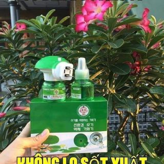 Đèn đuổi muỗi Hàn Quốc không mùi. Chiết xuất hoa bạc hà, kim ngân. An toàn cho bà bầu, trẻ nhỏ.
