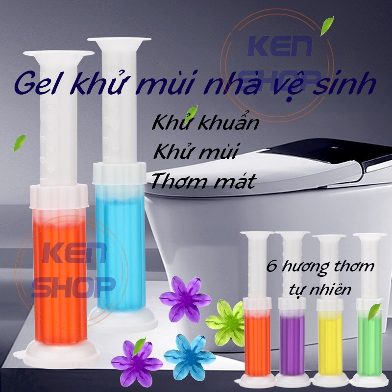 Sỉ 10 cây Gel thơm thơm bồn cầu, khử trùng nhà vệ sinh với 6 hương thơm tiện dụng, khử khuẩn, khử mùi cho toilet