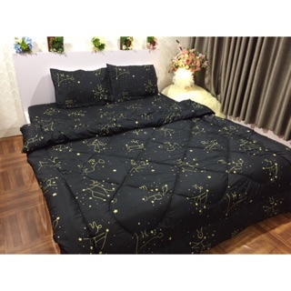 Bộ chăn phao ga gối poly thương hiệu Chăn bông như hình