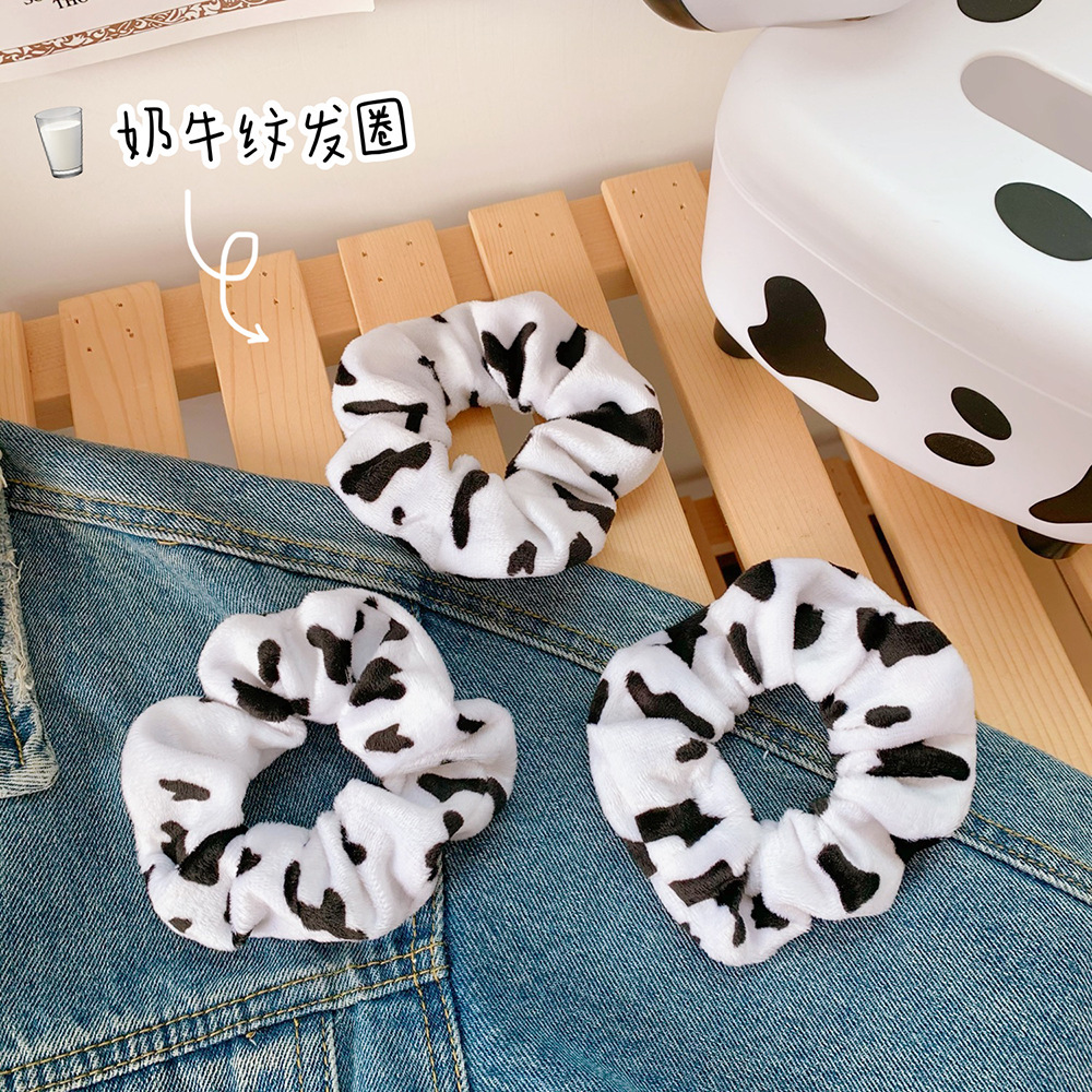 SC39 Elastic Cowhide Textured Hair Bands