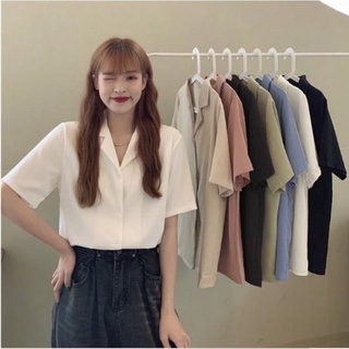 Áo sơ mi cổ vest Hàn Quốc
