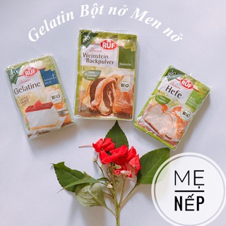 Bột nở, men nở, gelatin cho bé