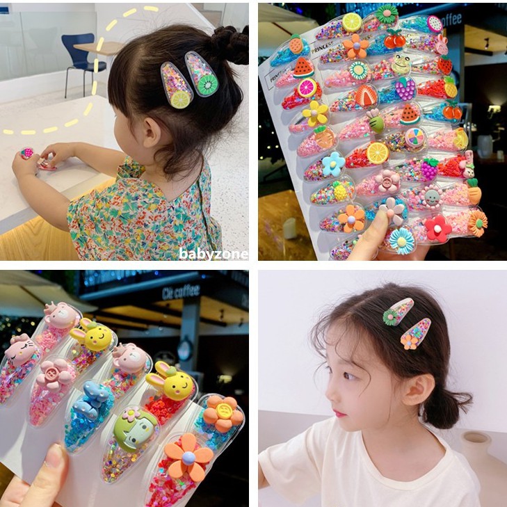 Set 10 Kẹp Tóc Dễ Thương Cho Bé Gái