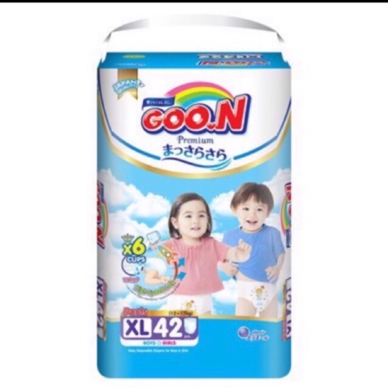 Bỉm goon quần premium mẫu mới M56/L46/XL42/XXL36/XXXL26