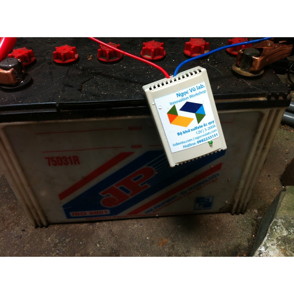 Thiết bị khử sulfate khôi phục ắc quy NGOCVULAB DS12M2