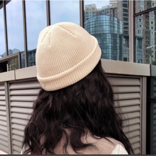 mũ len beanie ngắn gập