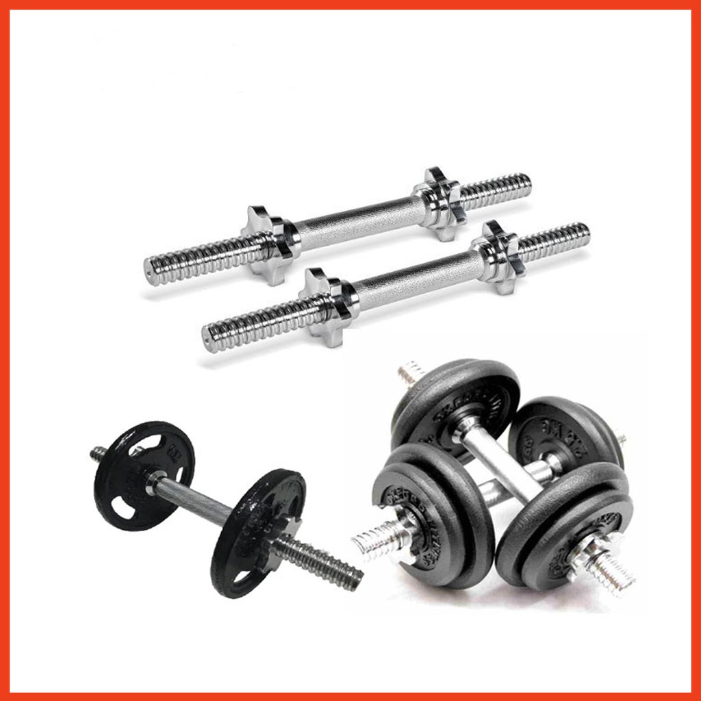 Đòn tạ tay mạ Inox 35cm [ Bỏ sỉ ]
